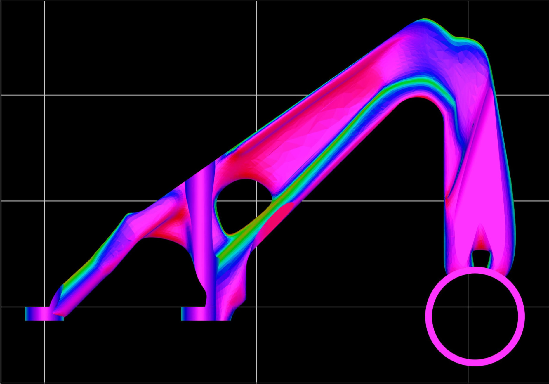 Topology optimized part